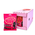 BUBS Raspberry Salty Licorice Skalle 90g 16st Storpack