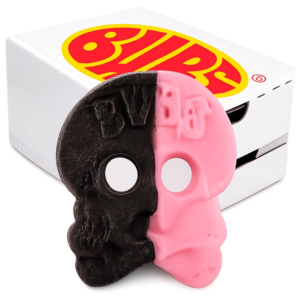 BUBS Raspberry Salty Licorice Skalle Foam 2800g Storpack